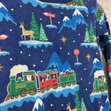 2 Pc LS PJs Trains Santa's Workshop 4T