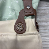 NEW Button Up Shirt Leaves & Suspender Shorts 4-5