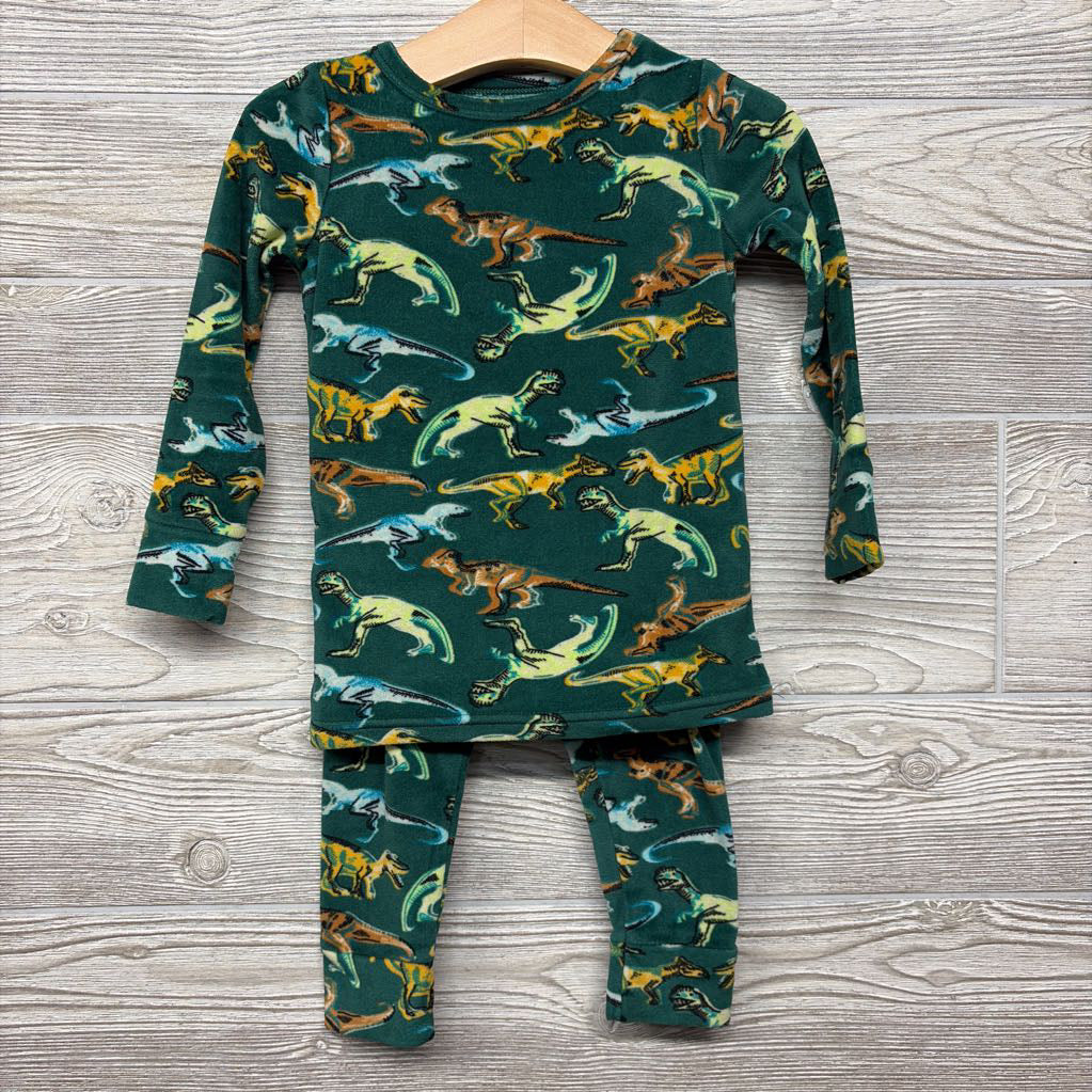 2 Pc LS Cozy PJs Dinosaurs 2T