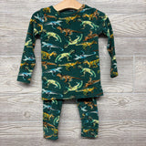 2 Pc LS Cozy PJs Dinosaurs 2T