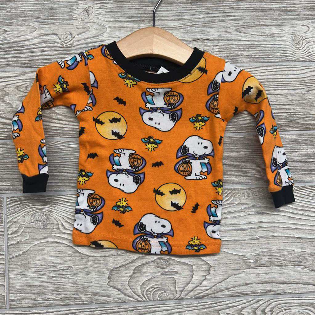 2 Pc LS PJs Snoopy Bats 12M