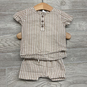Henley Shirt & Shorts Stripes 3M