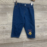 LS Textured Shirt Pooh Piglet & Knit Jeans 18M