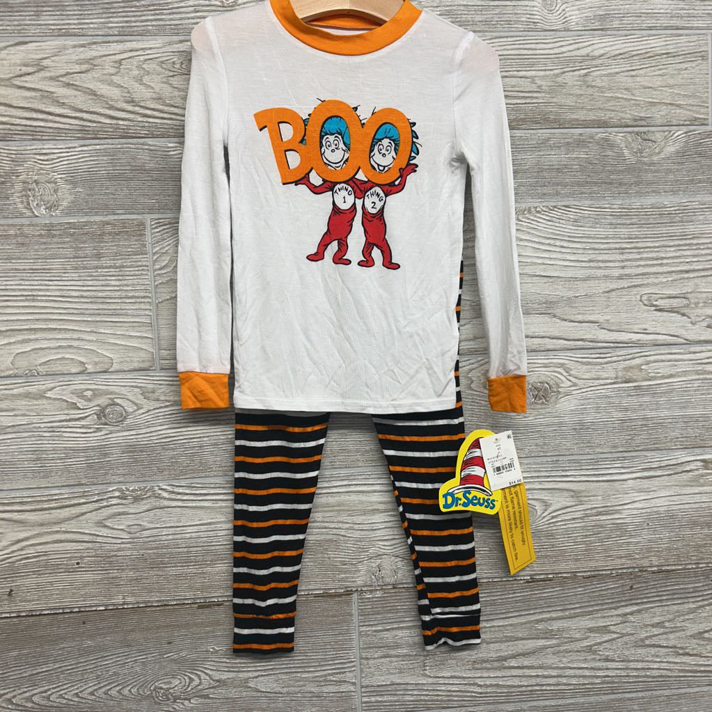 NEW 2 Pc LS Bamboo PJs Stripes Boo 4T
