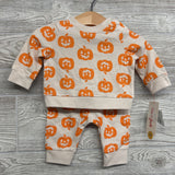 NEW Crewneck & French Terry Joggers Pumpkins 0-3M