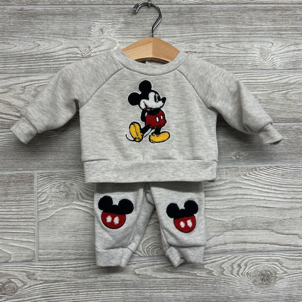 Crewneck Mickey Mouse & Jogger Sweatpants Mickey Knees 0-3M