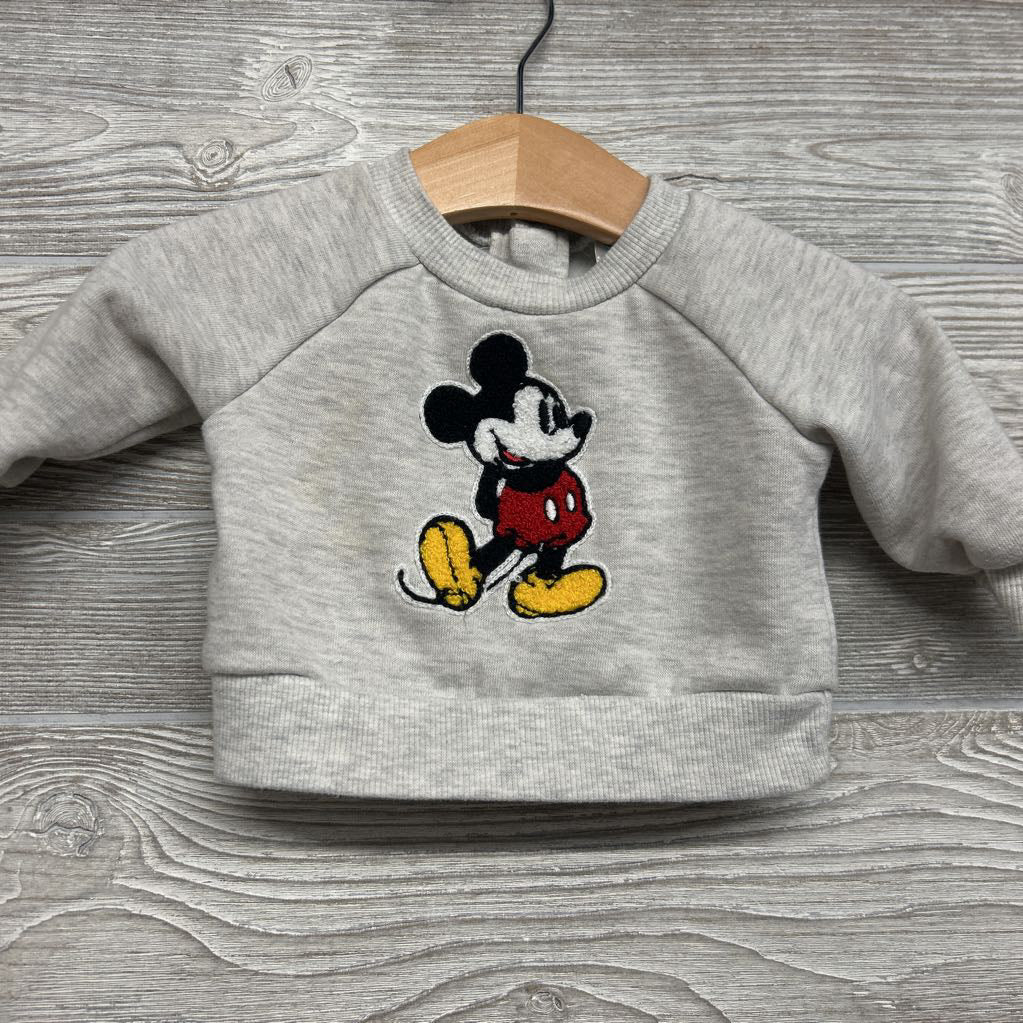 Crewneck Mickey Mouse & Jogger Sweatpants Mickey Knees 0-3M