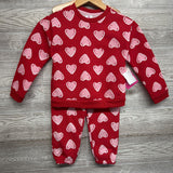 NEW Crewneck & Jogger Sweatpants Hearts 5T