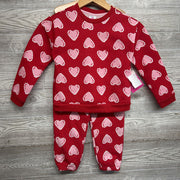 NEW Crewneck & Jogger Sweatpants Hearts 5T