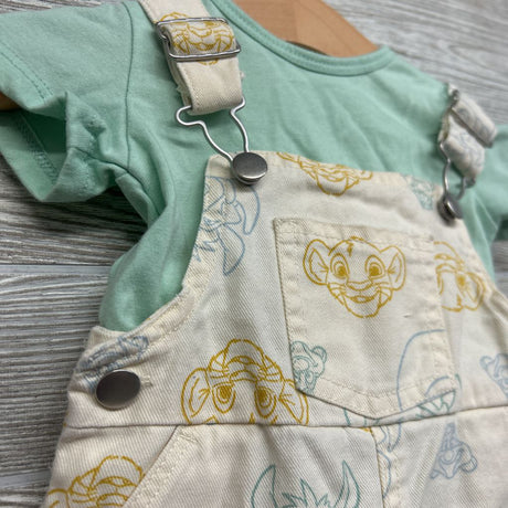 Shortalls Simba & Shirt 0-3M