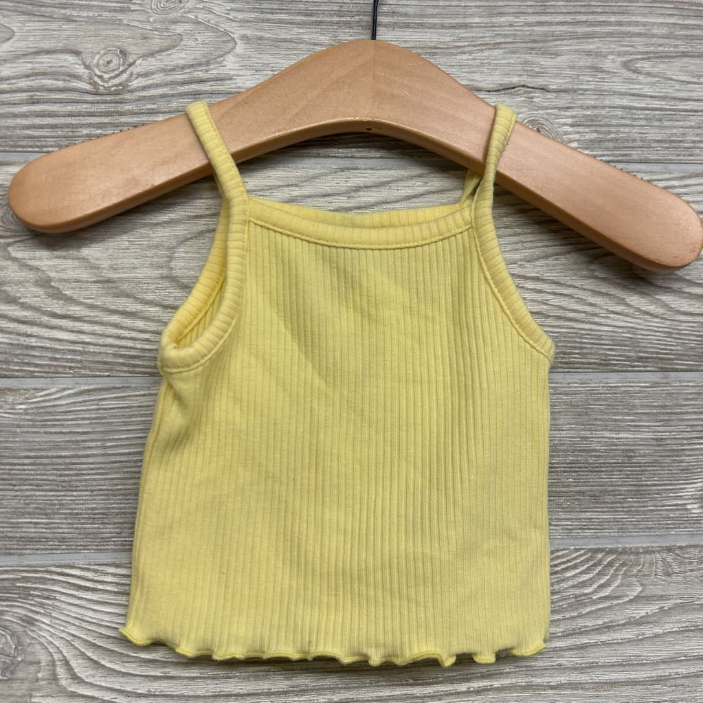 Ribbed Tank Top Lettuce Trim 0-3M