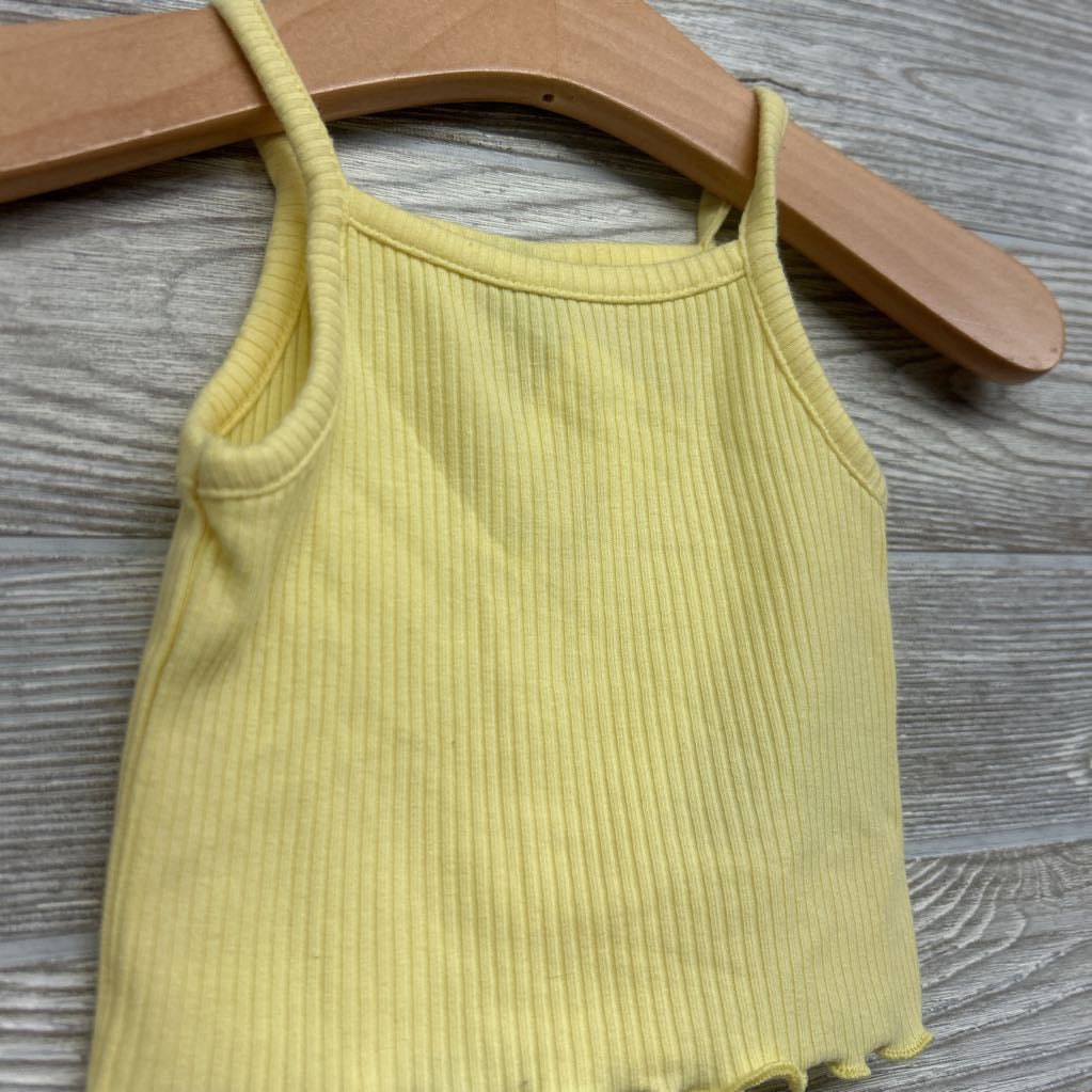 Ribbed Tank Top Lettuce Trim 0-3M