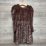LS Velvet Smocked Dress Animal Print 5