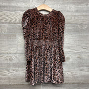 LS Velvet Smocked Dress Animal Print 5