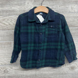 LS Plaid Button Up Flannel Shirt 3T