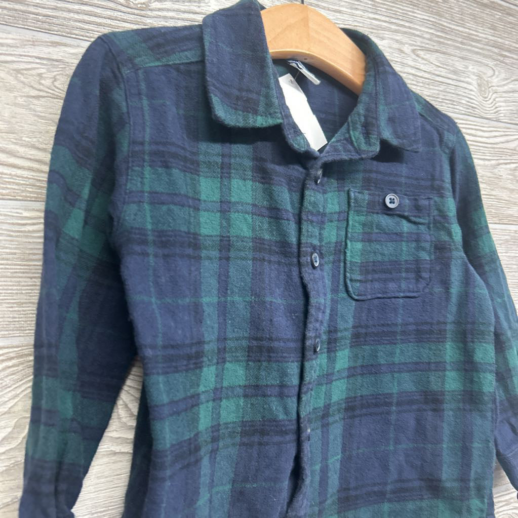 LS Plaid Button Up Flannel Shirt 3T