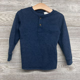 LS Waffle Knit Henley Shirt 3T