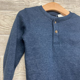 LS Waffle Knit Henley Shirt 3T