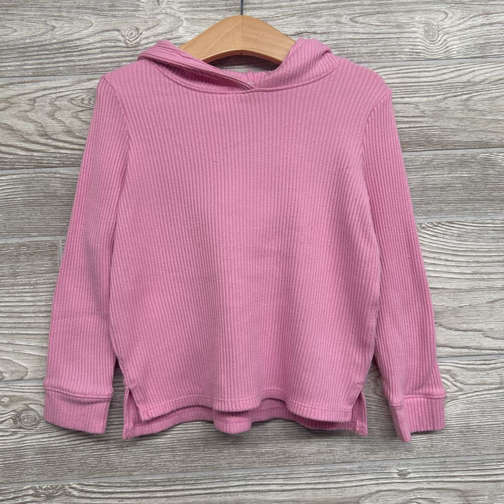 LS Ribbed Shirt W/ Hood 4T