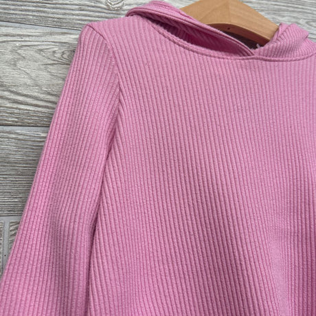 LS Ribbed Shirt W/ Hood 4T