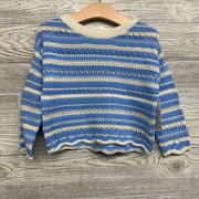 NEW Sweater Stripes Scallop Trim 2T