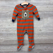 Blanket Sleeper Bear & Stripes 12M