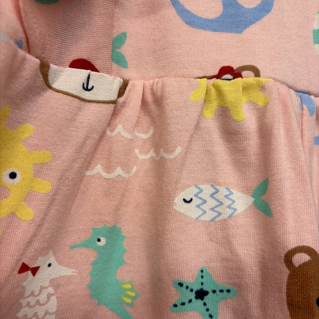 Flutter Sleeve Dress Sea Animals 2-3