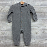 Button Up Outfit W/ Hood 12M