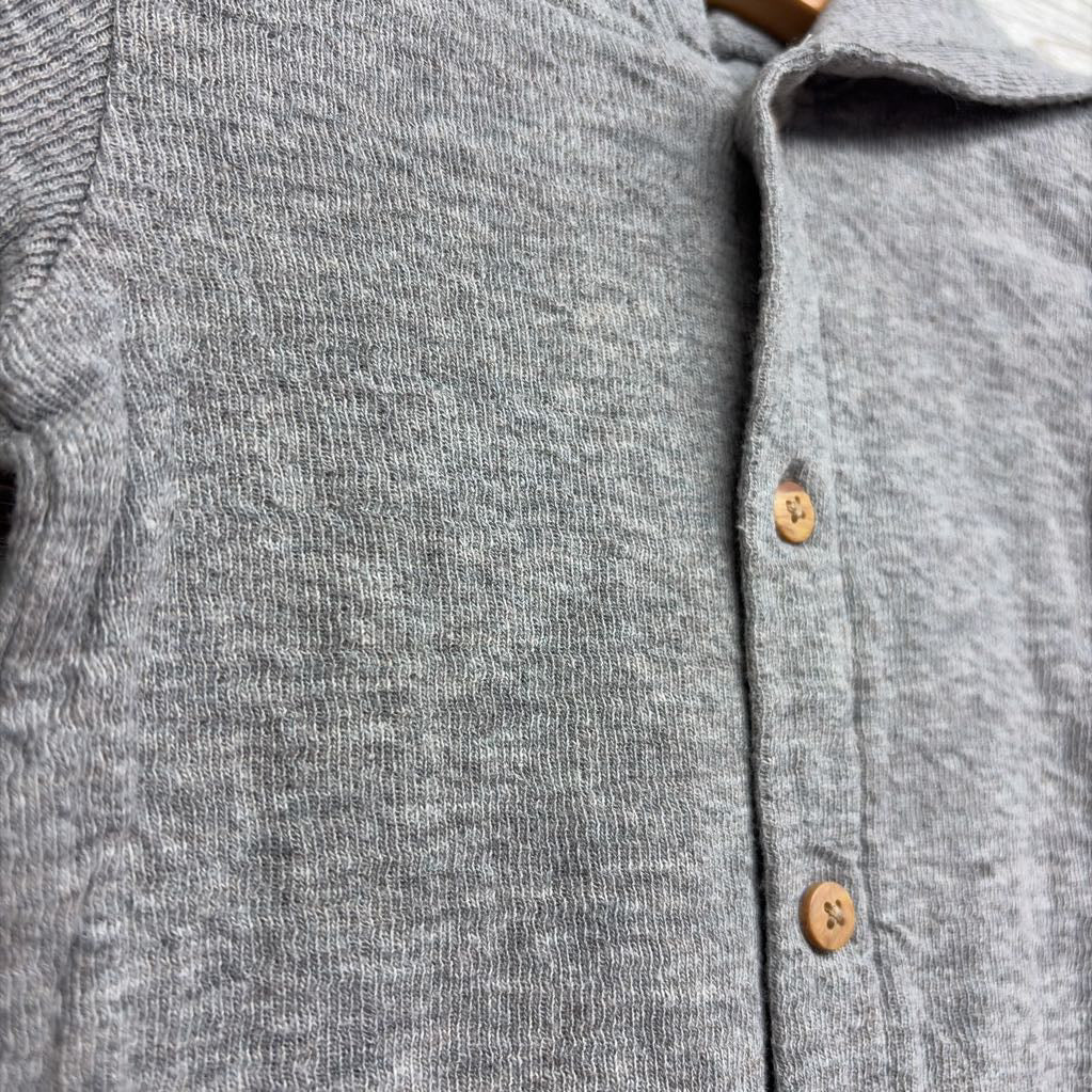 Button Up Outfit W/ Hood 12M