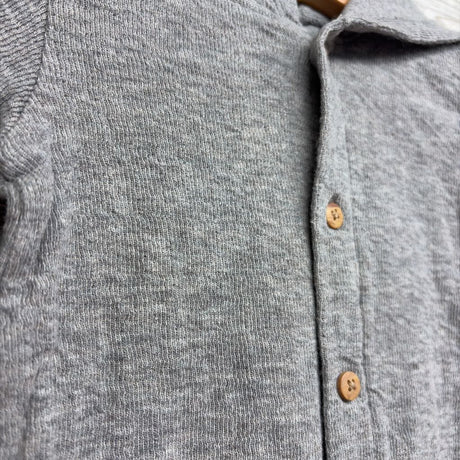 Button Up Outfit W/ Hood 12M