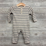 Waffle Knit Henley Outfit Stripes 6-12M