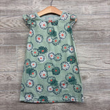 Flutter Sleeve Gown Flowers 3t