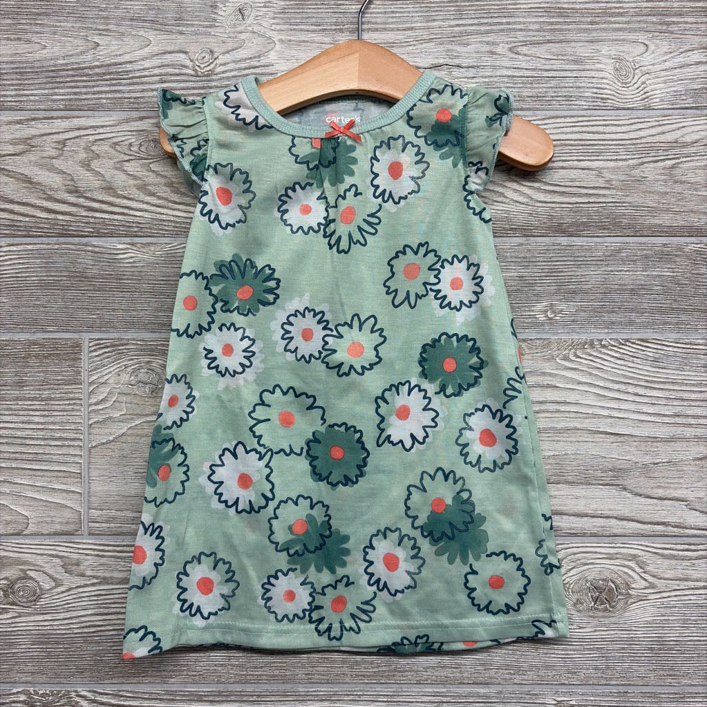 Flutter Sleeve Gown Flowers 12M
