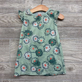 Flutter Sleeve Gown Flowers 12M