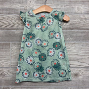 Flutter Sleeve Gown Flowers 12M