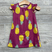 Flutter Sleeve Gown Pineapples 12M