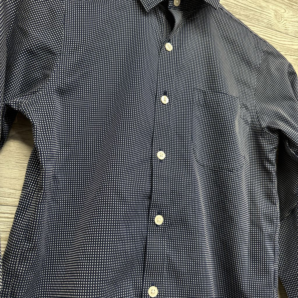 Button Up Dress Shirt Dots 10-12