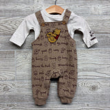 LS Shirt & Overalls Winnie The Pooh 0-3m