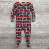 Fleece Pj Fire Trucks 2t