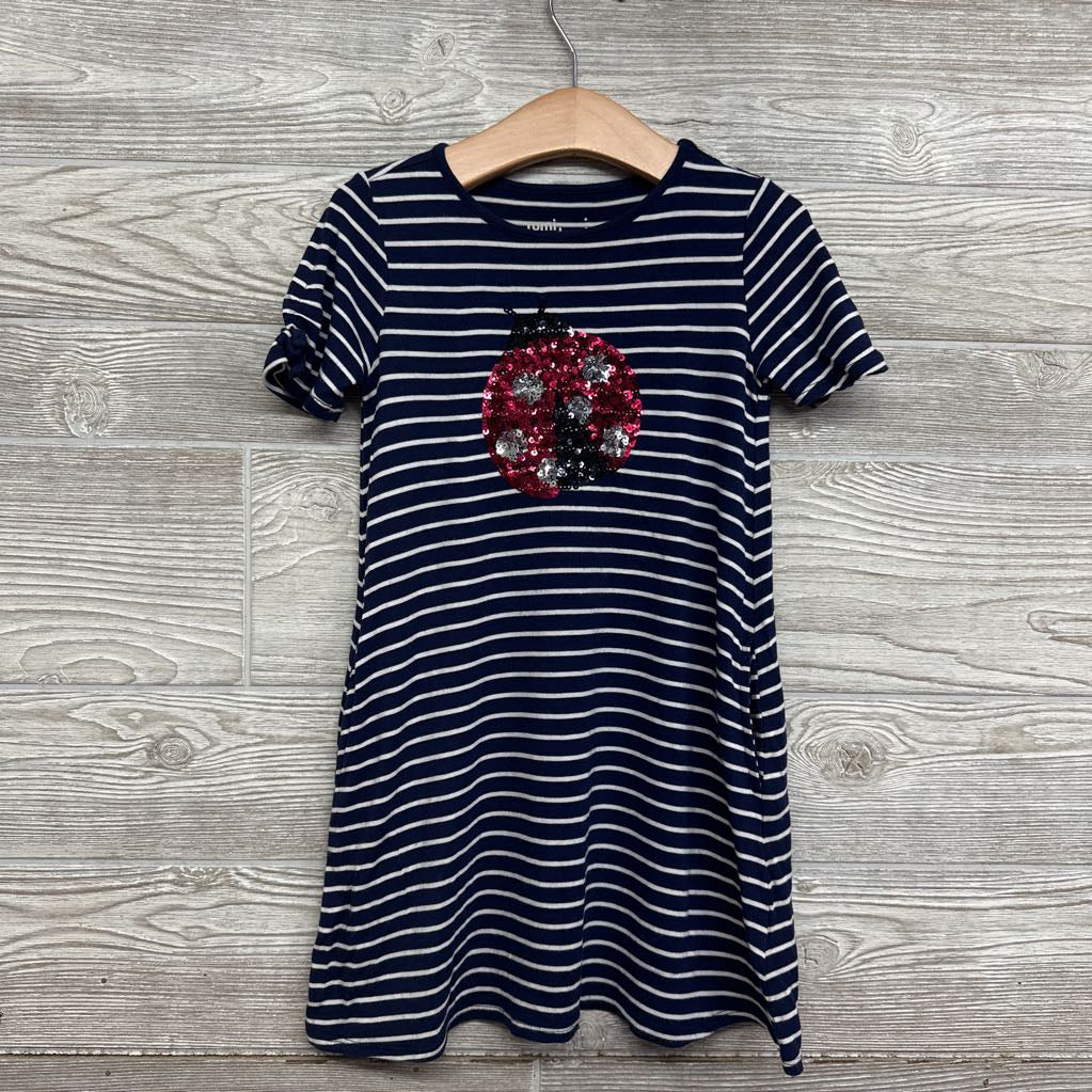 Dress Stripes Sequin Lady Bug 4-5