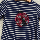 Dress Stripes Sequin Lady Bug 4-5