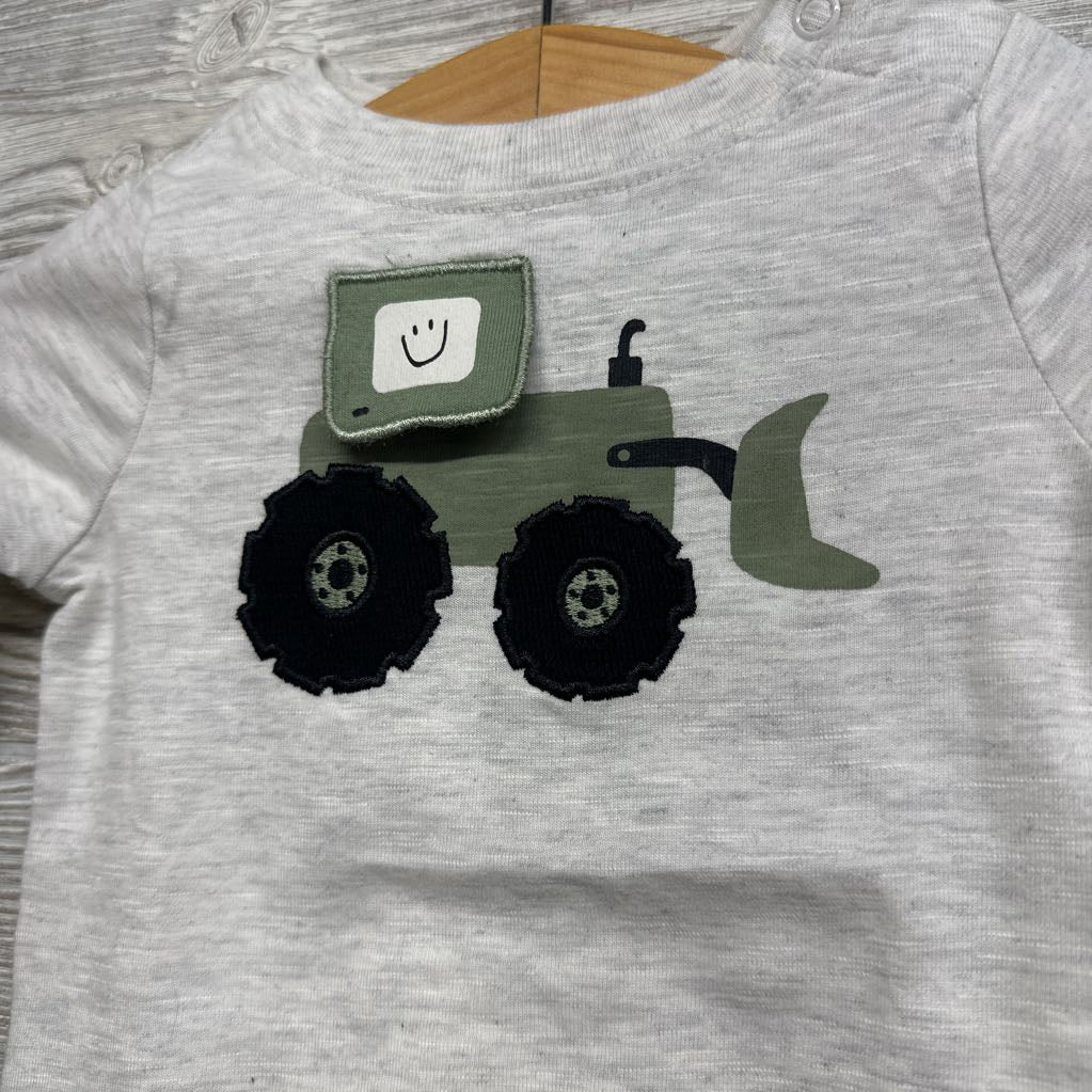 LS Bodysuit Tractor 0-3M