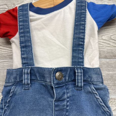 Shortalls & Shirt 0-3M