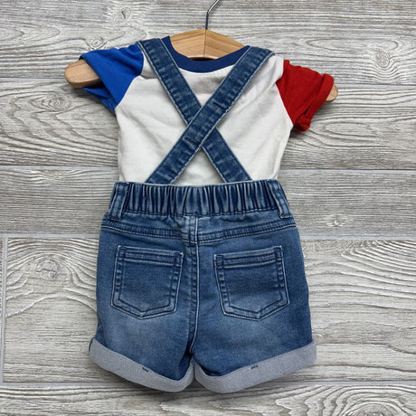 Shortalls & Shirt 0-3M