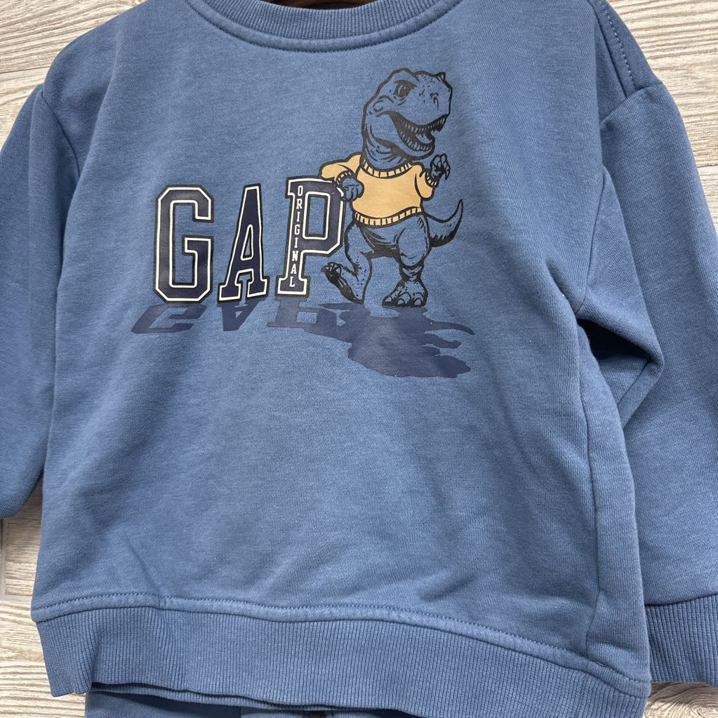 Crewneck Dinosaur & Jogger Sweatpants 3T