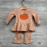LS Hacci Peplum Shirt Cutest Pumpkin & Flare Pants Pumpkins 0-3M