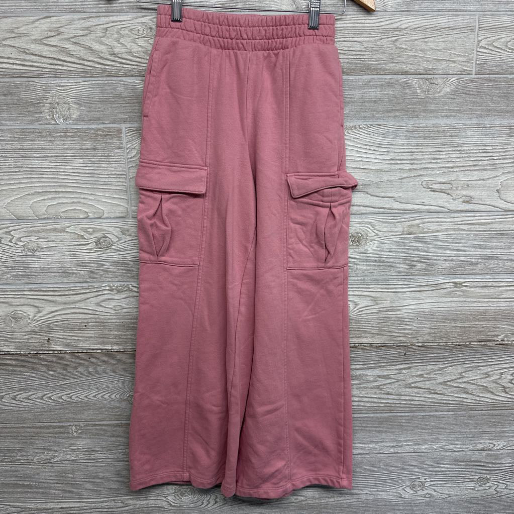 French Terry Wide Leg Cargo Pants 10