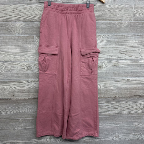 French Terry Wide Leg Cargo Pants 10