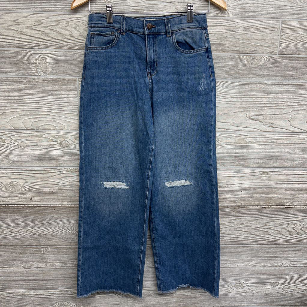 Wide Leg Jeans Frayed 12