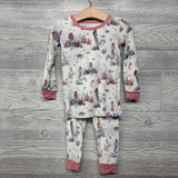 2 Pc LS Bamboo PJs Mermaids Turtles 2T